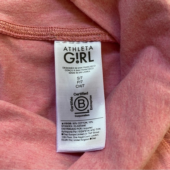 Athleta Girl Size Youth 7 High Rise Natural Play Stash Flare Pant Baby Pink - Picture 6 of 9